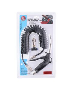 Allride Luftpistolsæt, spiralslange, heavy duty, sort,