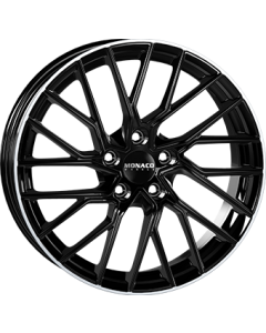 Monaco Wheels Gp11 Gloss Black / Polished Lip