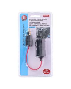 Allride Cigartænderadapter til DIN stik, 12V-24V,