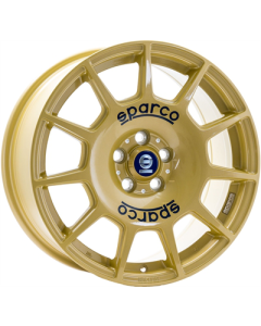 Sparco Terra Race Gold Blue Lettering