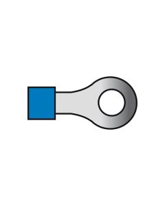 Kabelsko blå ring 5,3mm 1,5-2,5mm2 10 st