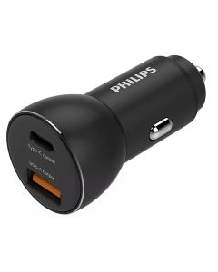 Philips USB fast-charge lader til cigarstik USB-A+C 36W