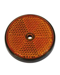 Refleks rund gul diameter 68mm 2stk