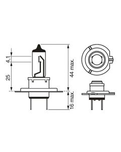 Bosch Ultra White pære H7 55W 12V 4200K