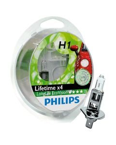 Philips LongLife EcoVision H1 55W 12V - Sæt