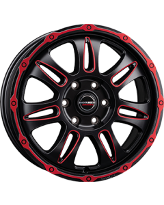 Borbet Cw8 Dull Black / Red