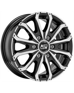 Msw 48 Van 6 Holes Gloss Black Full Polished