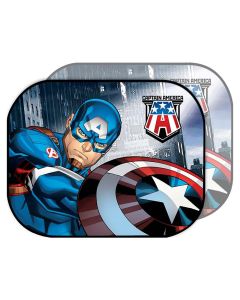 Disney solbeskytter Captain America 2 stk. 44x35 cm