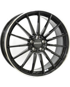 Monaco Wheels Mc1 (5) Gloss Black / Polished Lip