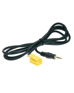 Aux adapter MINI-iso->mini-jack 1,25 m.