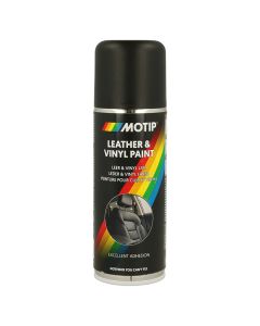 Motip læder og vinyl maling Sort 200ml