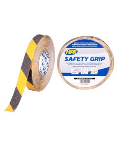 HPX antiskrid bånd black/yellow 25mm x 18m