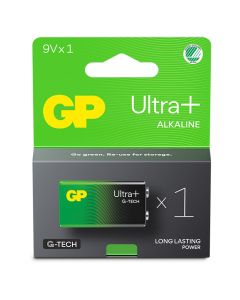 GP Ultra Plus Alkaline 9V-batteri 1604AUP/6LF22 1-pak