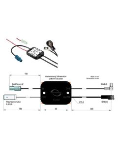 Passiv fm og dab splitter