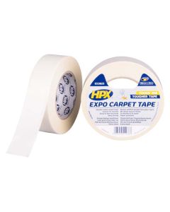 Expol tape til tæpper, hvid, 38mm x 25m