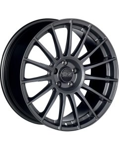 Oz Superturismo Lm Matt Graphite Silver Lettering