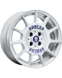 Sparco Terra White Blue Lettering