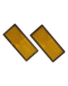 Refleks gul 86x40mm 2 stk.