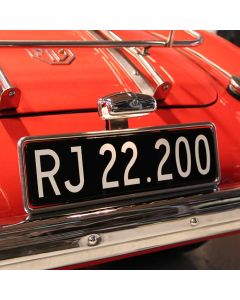Nummerpladeramme rustfri 1 stk.