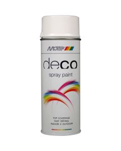 Motip deco Ral 9016 traffic hvid 400ml.