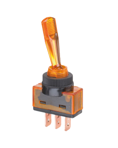 Kontakt vippe on-off gul 20amp