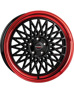 Borbet B Black Rim Red