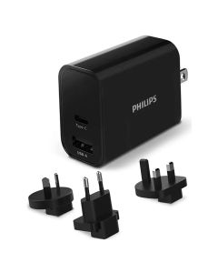 Philips USB-rejselader fast-charge 30W USB-A+C