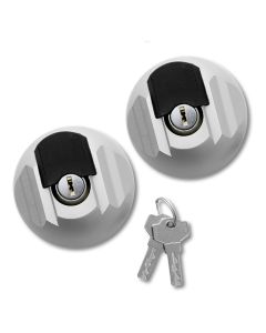 Disec75 varevognslås - Nøgle åbning - Sølv - 2 Stk.