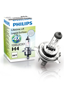 Philips Longlife EcoVision H4 60/55W 12V - 1 stk.