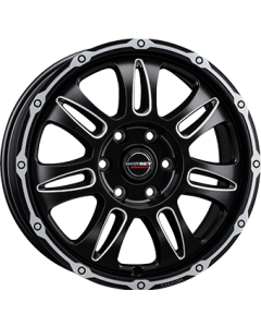 Borbet Cw8 Black Rim Window Polished Matt