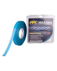 multitack dobbeltklæbende tape semi-transp, 19mm x 25m