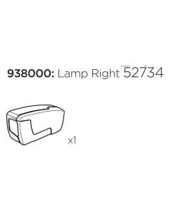 Thule lygteglas højre til 917/918