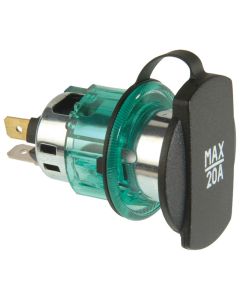 Cigartænderstik til indbygning med grøn krans