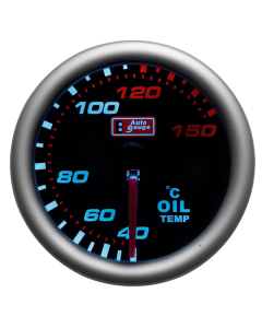 Olietemperatur-måler "smoke" 52mm