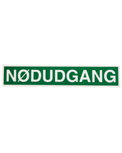Nødudgang klæbemærker