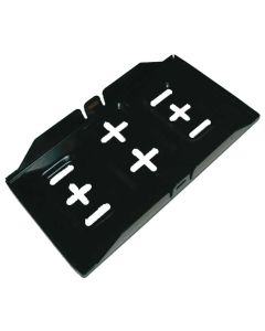 Stor batterihylde sort 33 x 18cm