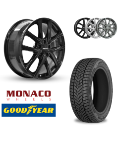 Vinter komplethjul i 19'' til Audi Q4 e-tron med Goodyear dæk