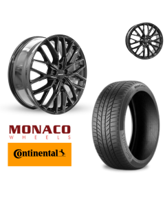 Vinter komplethjul i 19" til Xpeng G6 med Continental dæk
