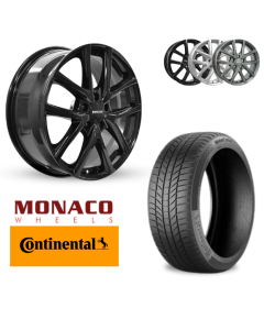 Vinter komplethjul i 16'' til Mazda 3 med Continental dæk