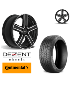 Vinter komplethjul i 18" til VW Mercedes Benz EQA med Continental dæk