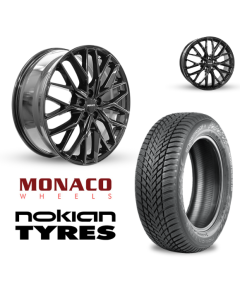 Vinter komplethjul i 18" til Tesla model 3 med Nokian dæk