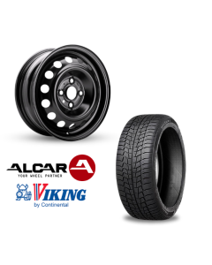 Vinter komplethjul i 14" til Kia Picanto fra 2017 med Viking dæk
