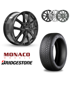 Vinter komplethjul i 17'' til Ford Kuga med Bridgestone dæk