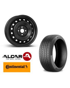 Vinter komplethjul i 17'' til Toyota Aygo X med Continental dæk