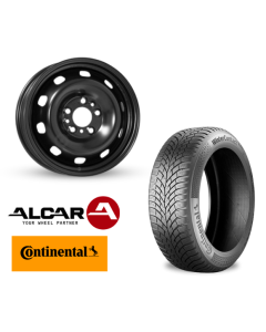 Vinter komplethjul i 16" til VW Golf med Continental dæk