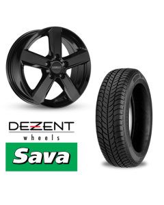 Vinter komplethjul i 15" til VW Polo med Sava dæk